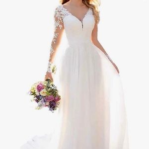 Beautiful white wedding dress from my closet
